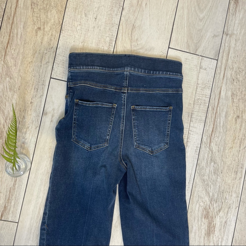 SPANX Cropped Flare Raw Hem Jeans Size Xs - Picture 13 of 15